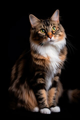 Obraz na płótnie Canvas portrait of a cat