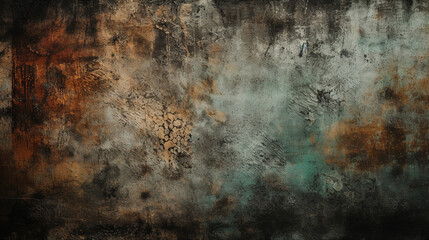 Wide rust textured banner background Generative AI