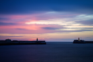 Dun Laoghaire harbour at sunrise