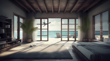 Fototapeta premium Maledives Modern Apartment