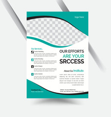 Professional creative unique modern flyer design template