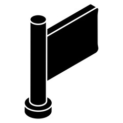 Trendy design icon of flag