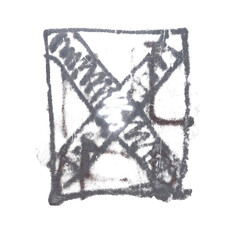 symbol painted on wall