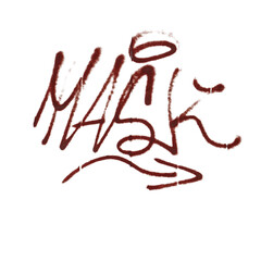 symbol painted on wall