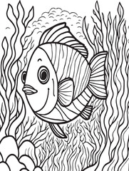 Pesce - Coloring page