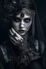  jovem gótica obscura 