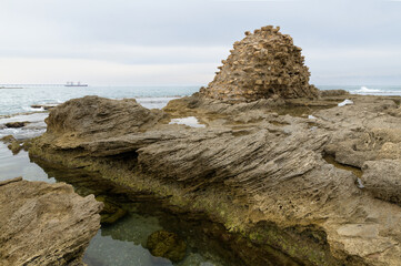 Ancient Roman ruins in Caesarea