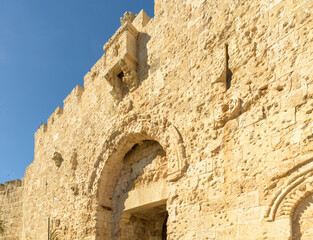 Lion gate entrance. jerusalem