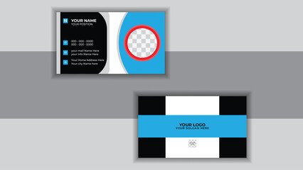 Fototapeta na wymiar Creative and clean corporate business card template, Modern business card layout, and Simple business card template.