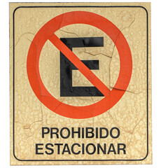 Señal de prohibido estacionar