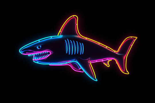 tubarão neon 