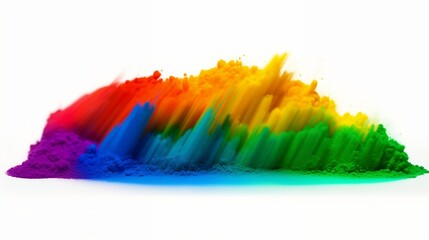 rainbow powder explosion, generative AI