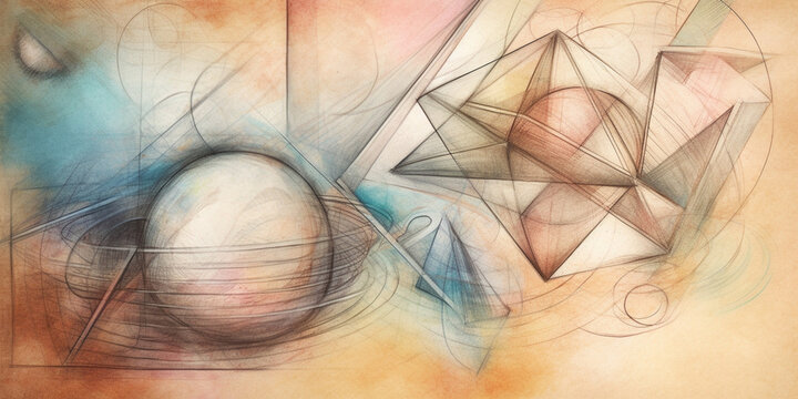 abstract watercolor background with hand