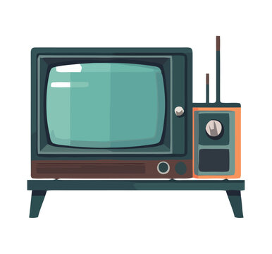 Antique television single object design