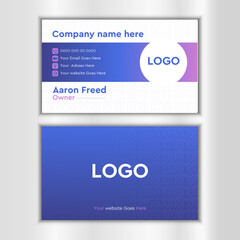 Creative and modern business card template