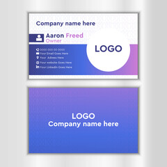 Creative and modern business card template