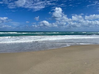 waves on the beach