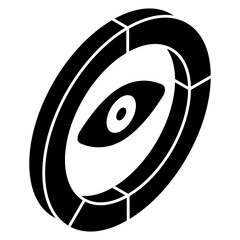 A premium download icon of graph monitoring 