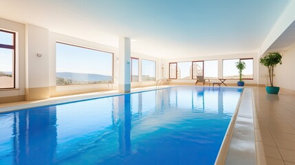 Luxury apartment with swimming pool and view