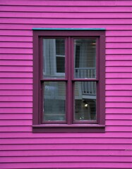 window in colorful house