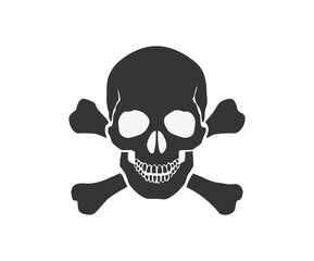 Simple Monochromatic Skull 
