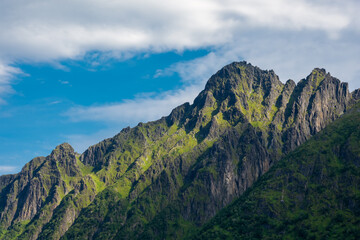 The crystal clear water of the Ersfjordstranda beach in Senja Island,  Norway