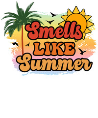 Smells like summer, Hippie Retro Boho Summer Sublimation