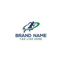 simple chiropractic logo. silhouette of active people and spine. spinal care vector template illustration
