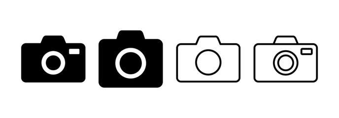 Camera icon vector for web and mobile app. photo camera sign and symbol. photography icon.