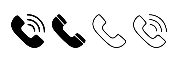 Call icon vector for web and mobile app. telephone sign and symbol. phone icon. contact us