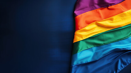 Flag detail with LGBT colors