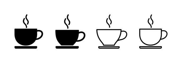 coffee cup icon vector for web and mobile app. cup a coffee sign and symbol