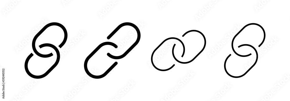 Wall mural link icon vector for web and mobile app. hyperlink chain sign and symbol