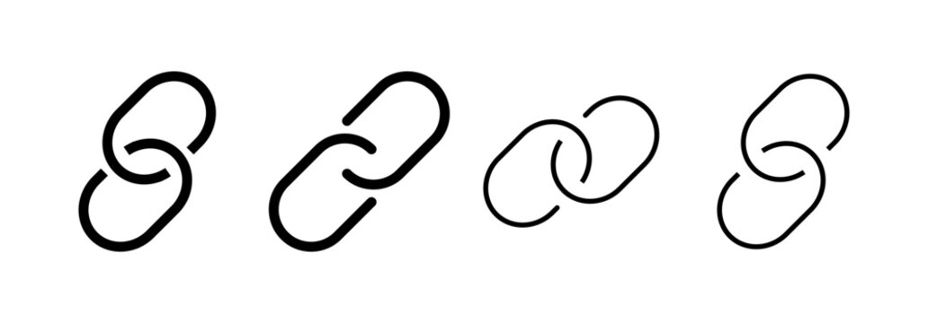 Link icon vector for web and mobile app. Hyperlink chain sign and symbol
