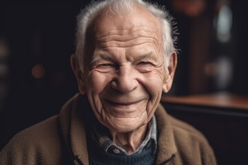 Portrait of a smiling senior man. Elderly people concept.