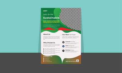 Professional Business cover design template. Social media post design template. Web media marketing. Web media post banner, poster, bi-fold brochure, Annual report, 