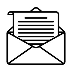 Email, Envelope Icon Design Vector Template Illustration