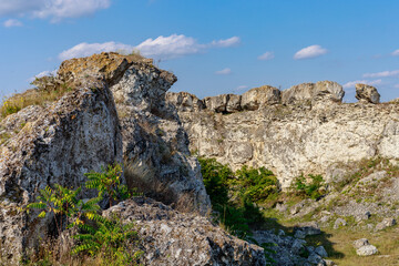 Fototapeta na wymiar Wild rocky and mountainous nature of Eastern Europe. Landscape background