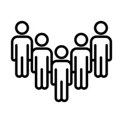 People, Crowd Icon Design Vector template illustration