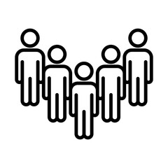 People, Crowd Icon Design Vector template illustration