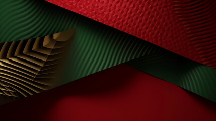 red and green fabric texture abstract background, Christmas colors