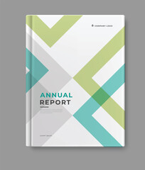 business Annual report template cover design