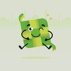 Set of Character Ketupat Lebaran