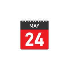 Fototapeta premium May 24 Concept Design. Vector Illustration. 