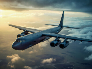 Naklejka na ściany i meble Boeing B-52 in the sky 