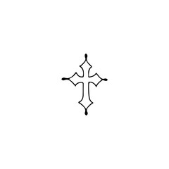 vector illustration of cross symbol