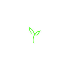 vector illustration of green leaves