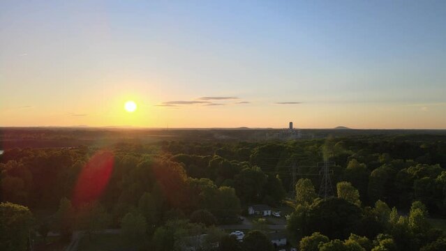 CAROLINA DE NORTE HYPERLIGHT SUNSET DRONE 4K USA 