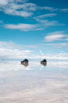 Camionetas pickup en salar de uyuni