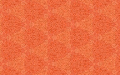 Illustration of an orange patterned background